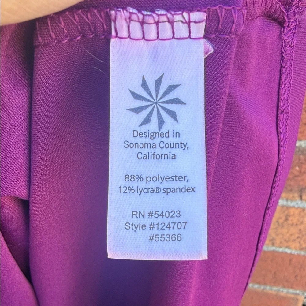 Athleta Magenta Wrap-Style Dress (M) - Picture 5 of 6